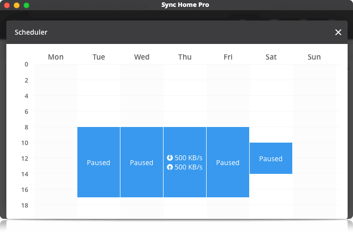 filesync schedule